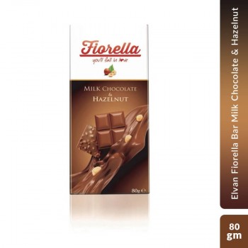 Elvan Fiorella Bar Milk Chocolate & Hazelnut 80 gm